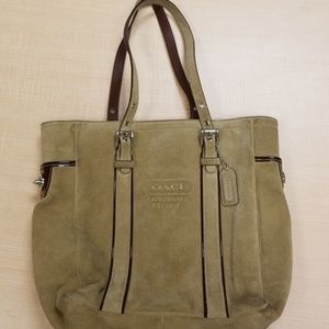 Coach suede purse.